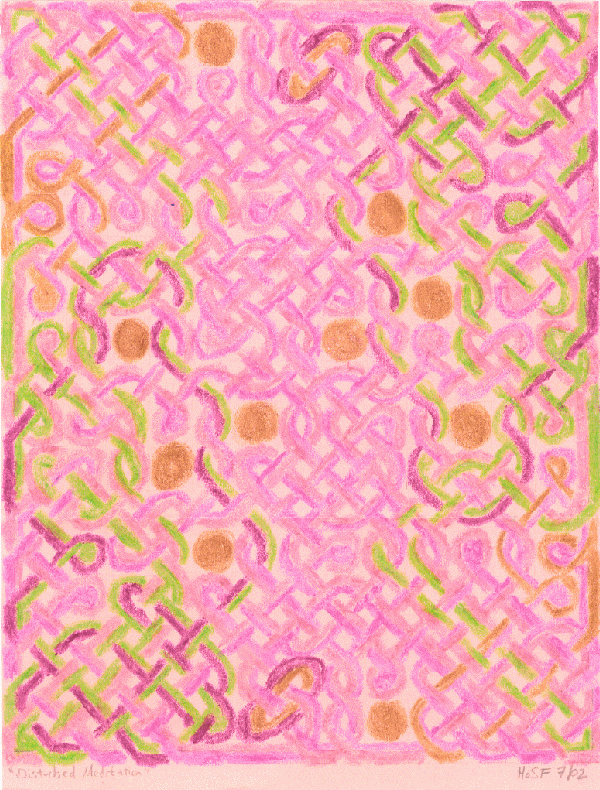 Drawing: "Disturbed Meditation"